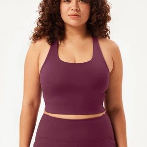 Girlfriend Collective Plum Paloma Racerback Bra
